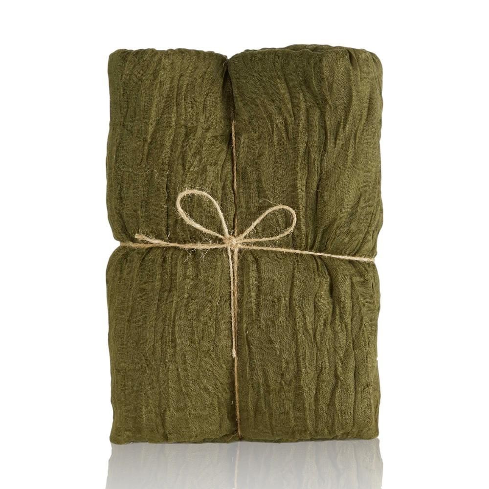 TELO ORGANZA CM90X3MT VERDE SCURO